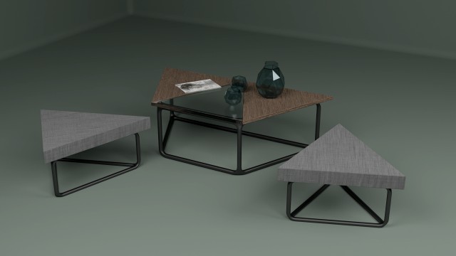 the set includes a table and chair