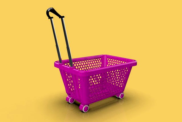 supermarket shopping cart trolley