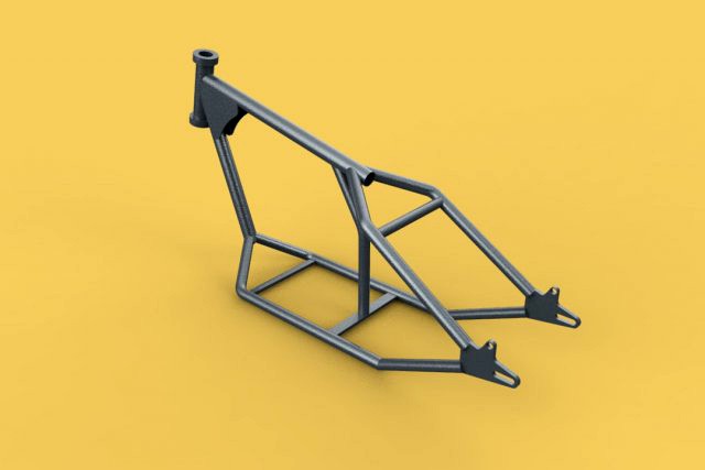 3d chopper motorcycle motorbike frame chassis