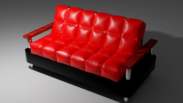 red sofa for your design projects