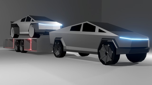 tesla cybertruck and tuning tesla cybertruck