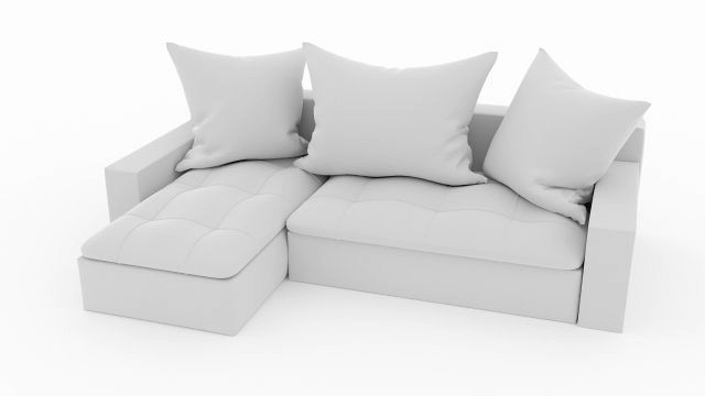 stylish comfortable white leather sofa