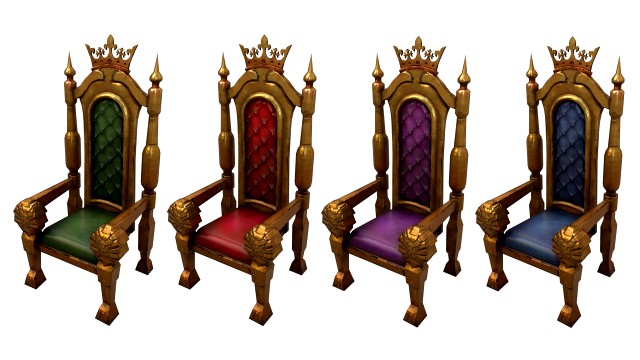 stylized throne