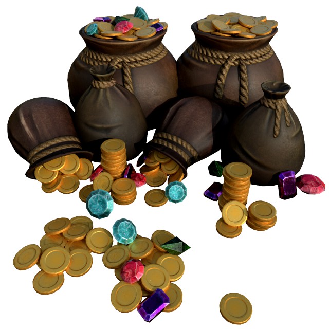 bag of coins