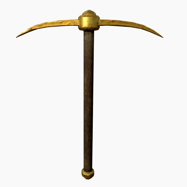 golden pickaxe