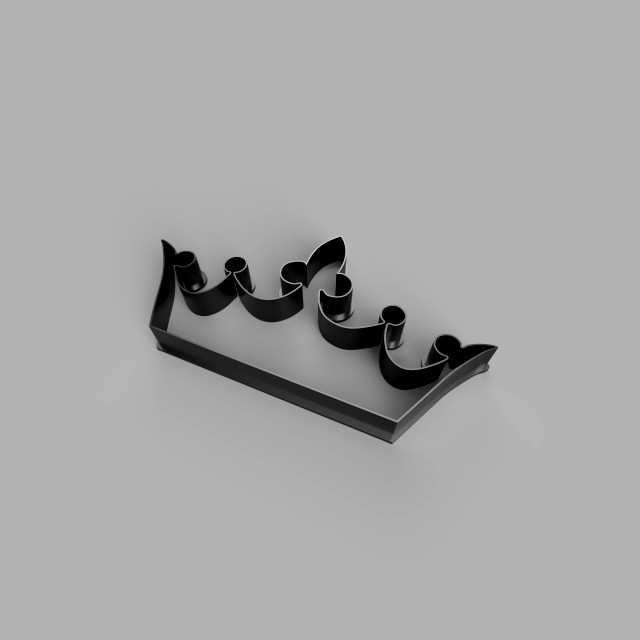 crown cutter cookie stl custom cookie cutter stl 3d print design 3d files stl file