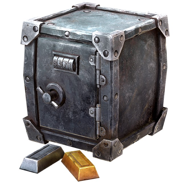 stylized safe