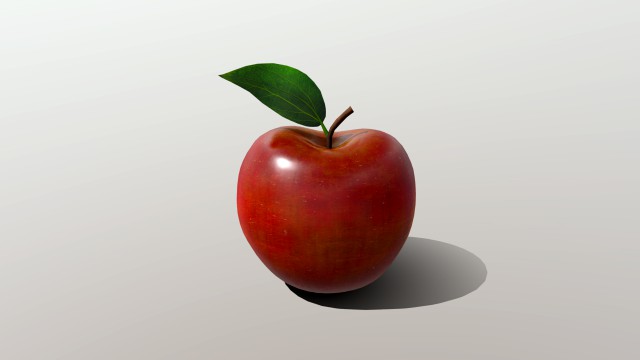 realistic golden apple