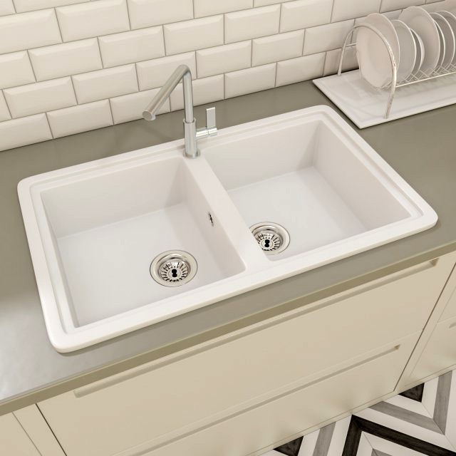 composite white sink