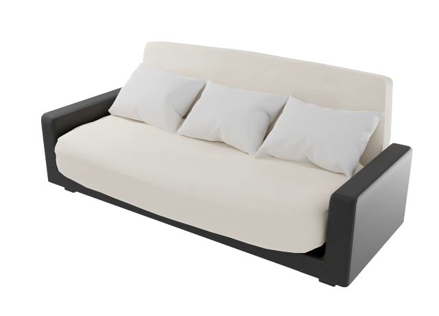 gray skin sofa with white soft pillows s procedural textures