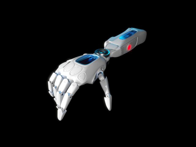 robotic sci-fi hand anatomy