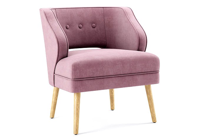Mariposa Mid Century Velvet Accent Chair