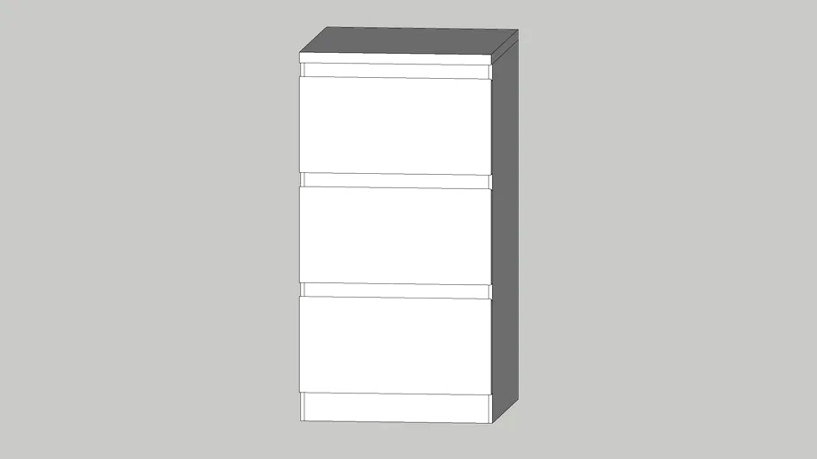 Ikea malm bedside table