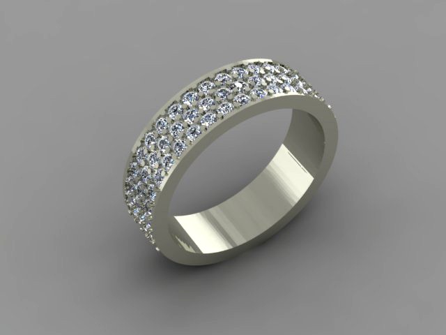 ring with 69 diamonds