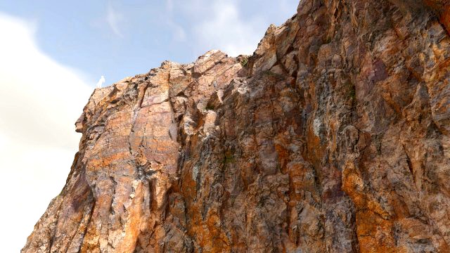 cliff and rock scan collection real- pbr low poly game ready