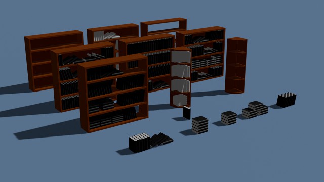 Set of bookshelves