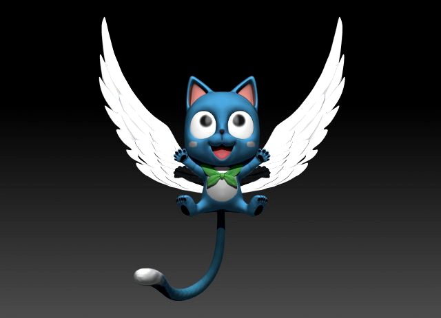 happy fairy tail zbrush