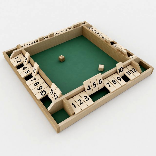 4 player shut the box dice