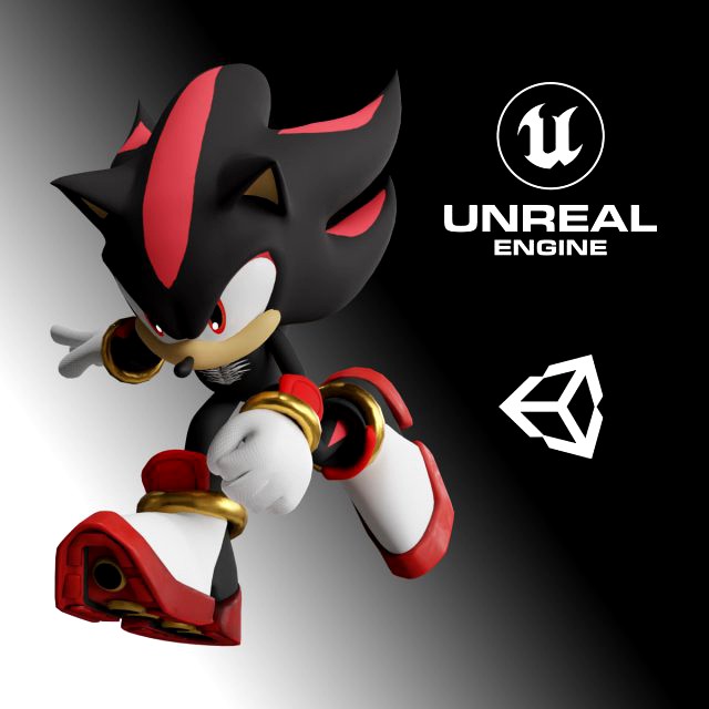 shadow the hedgehog - ue4 - unity