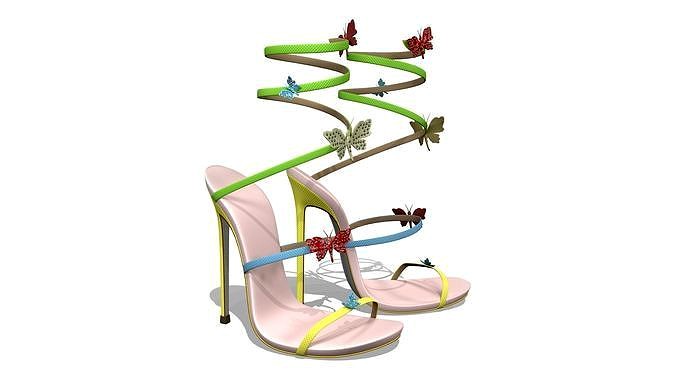 Butterfly High Heels