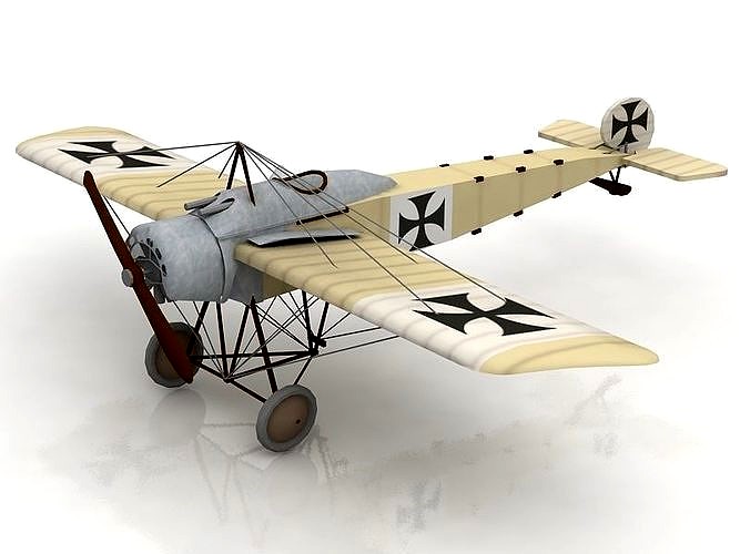 3D Fokker Eindecker Fighter Aircraft