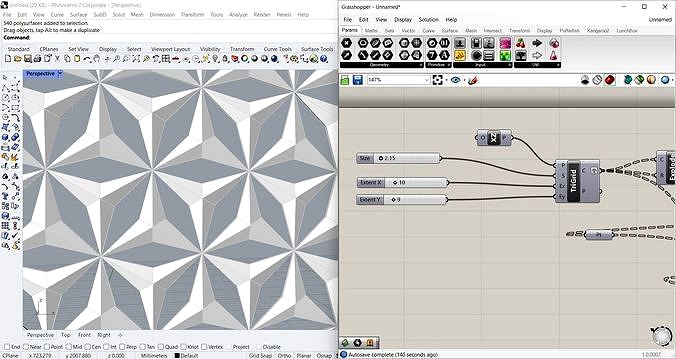 Algorithm of grasshopper kinetic facade Al Bahar Tower