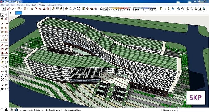 Sketchup Office building G1