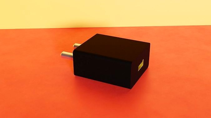 USB Charger Adapter - Mobile Charger 3D Model