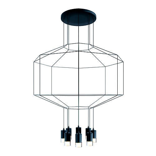Vibia wireflow 0299 octagonal square pendan light