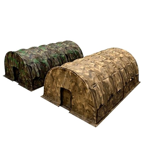 Large Military Tent Desert Camouflage Game Ready