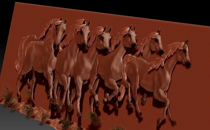 running horse 3d model download