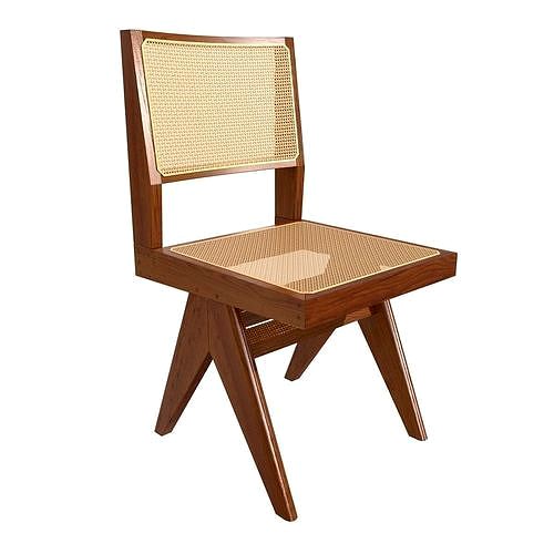 PIERRE JEANNERET ARMLESS DINING CHAIR