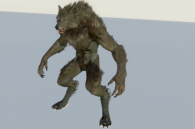 Detailed Werewolf - Man Wolf - Rigged