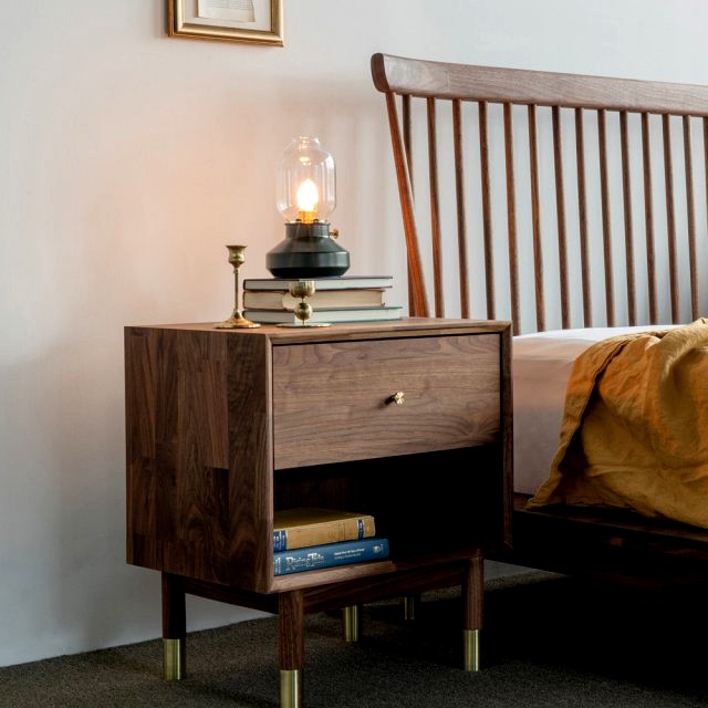 Table Solid Wood Bed Mini Chest