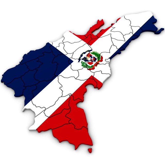 3d political map of the dominican republic