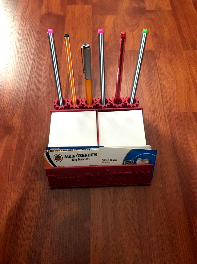 desk organizer moving gear