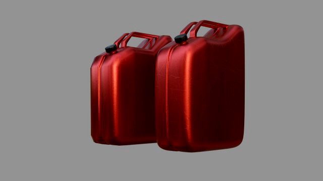 jerrycan - low and high poly