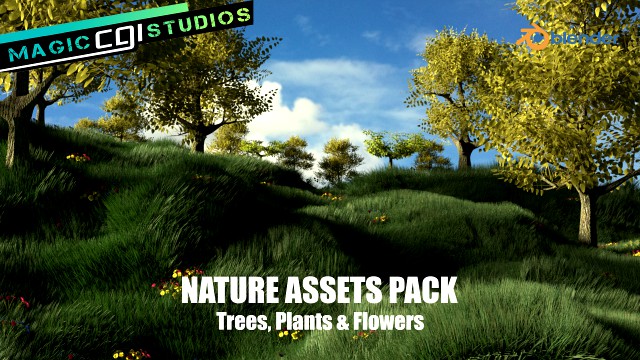 nature assets pack - blender