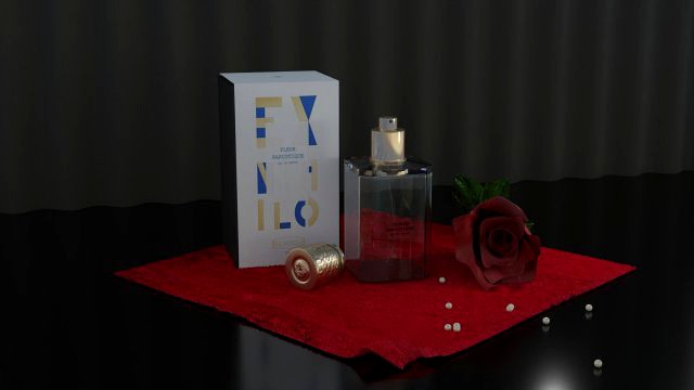 perfume with rose