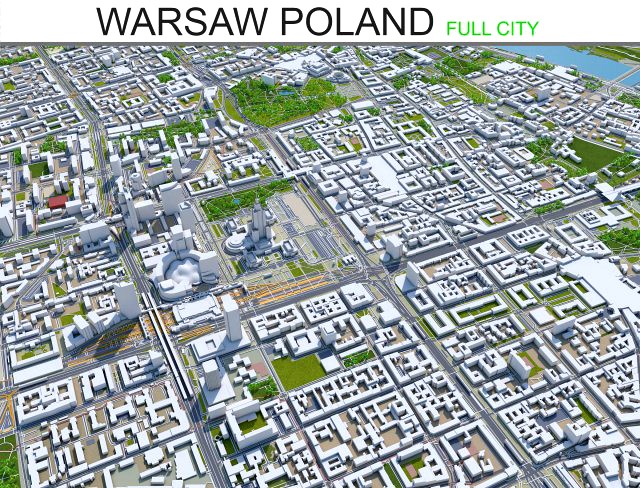 warsaw city poland 50km