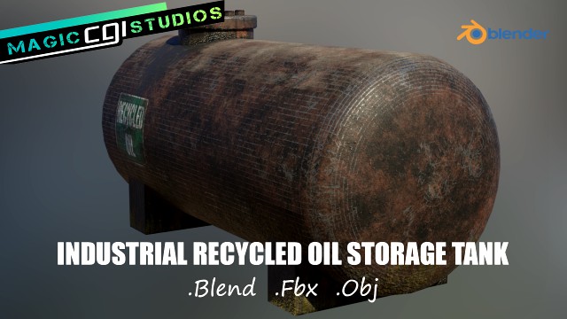 industrial recycled oil storage tank