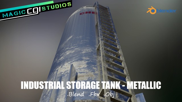 industrial vertical storage tank - metallic