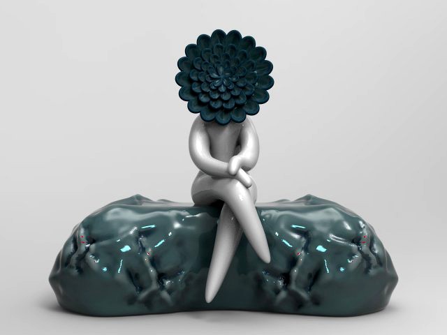 flower woman 2 stl for 3d printing