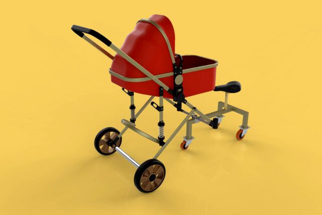 stroller baby infant trike trolley driver travel