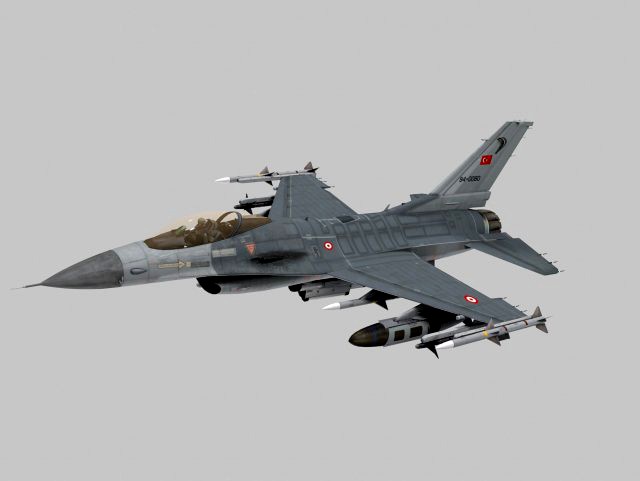 general dynamics f-16 fighting falcon block 40 turkish scheme