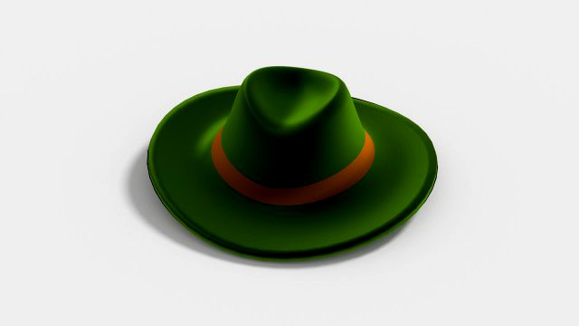 middle poly hat