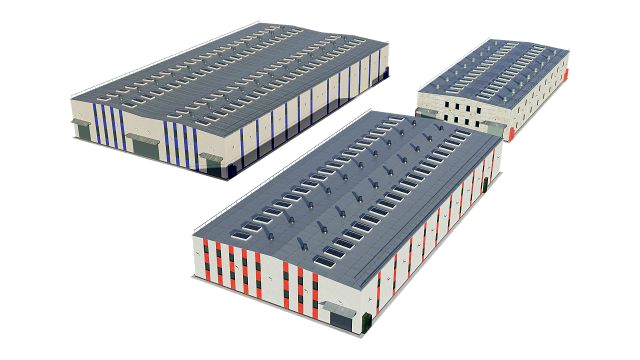 industrial buildings model pack