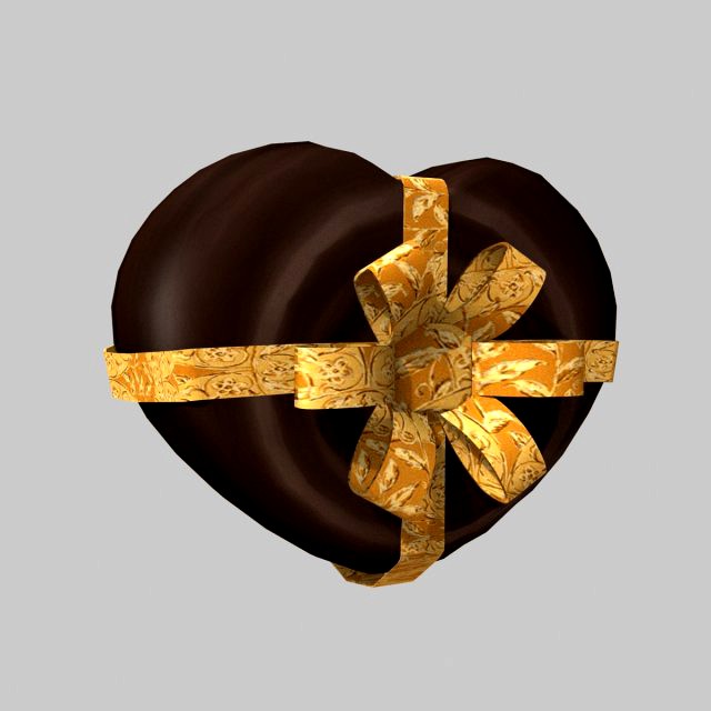 heart shaped chocolate gift box