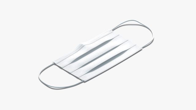 medical face mask lying