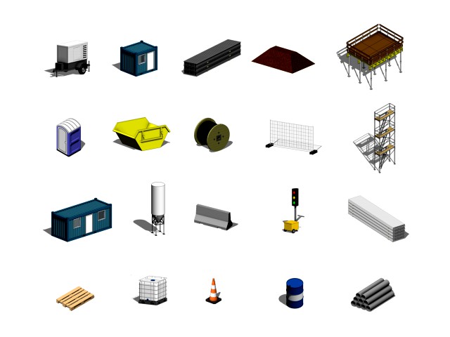 Construction Object Pack - Revit Family Collection